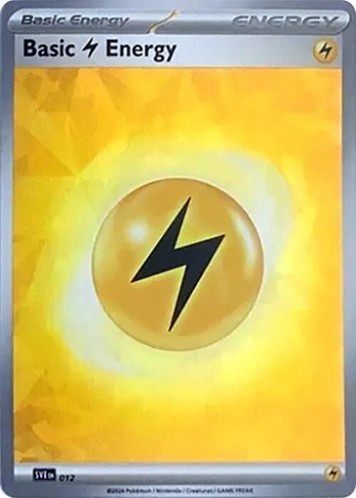 Scarlet & Violet Energy Basic Lightning Energy [Ice-Cracked] Pokémon card
